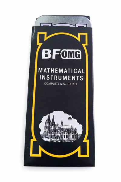 Mathematical Instruments Set, Metal Case - Complete Geometry Set-6 x Sets