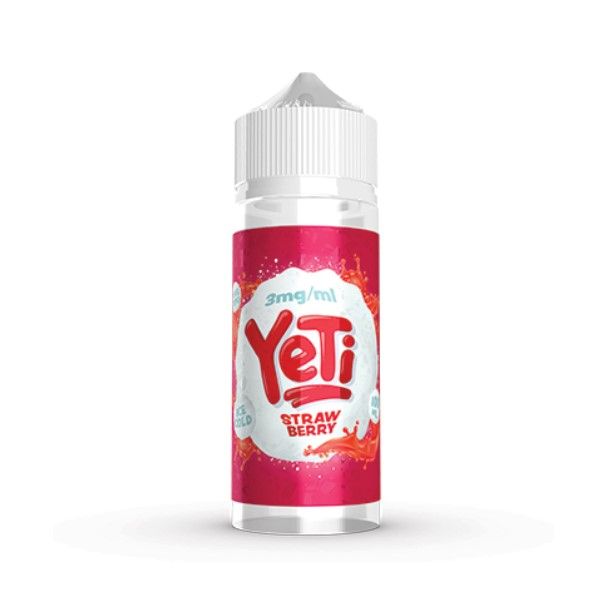 100ml Yeti Vape Juice 3mg - Strawberry