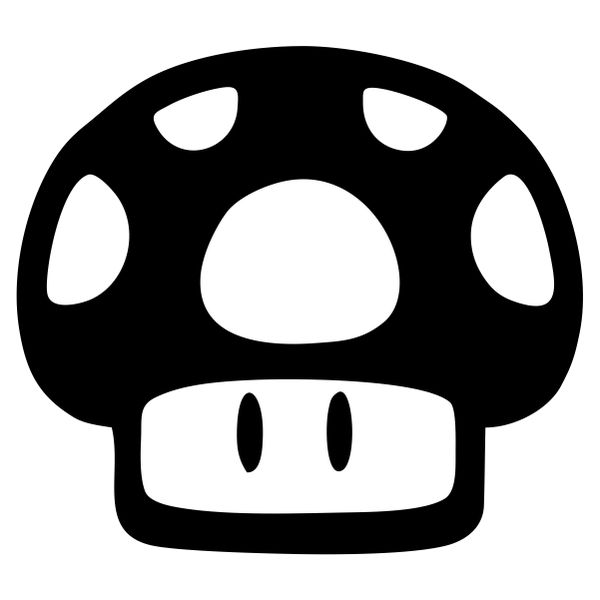 Super Mario Bro Mushroom Decal