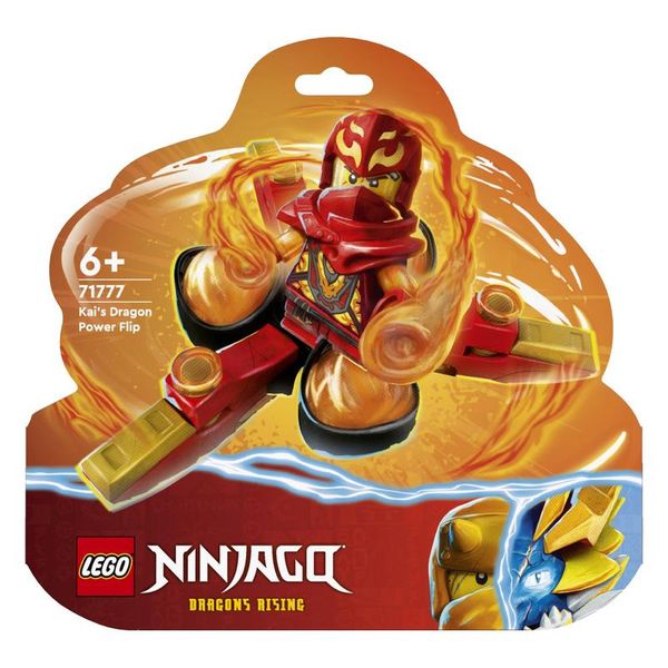 LEGO® NINJAGO® Kai’s Dragon Power Spinjitzu Flip 71777 Building Toy Set (72 Pieces)