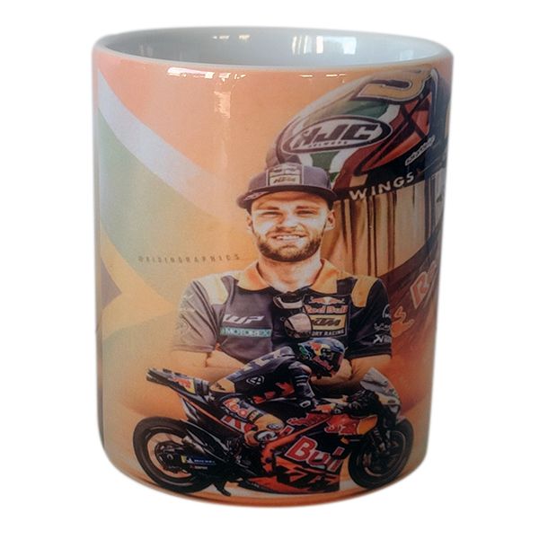 Moto GP Bikes `Look` - Coffee Mug - Brad Binder-South African flag-KTM