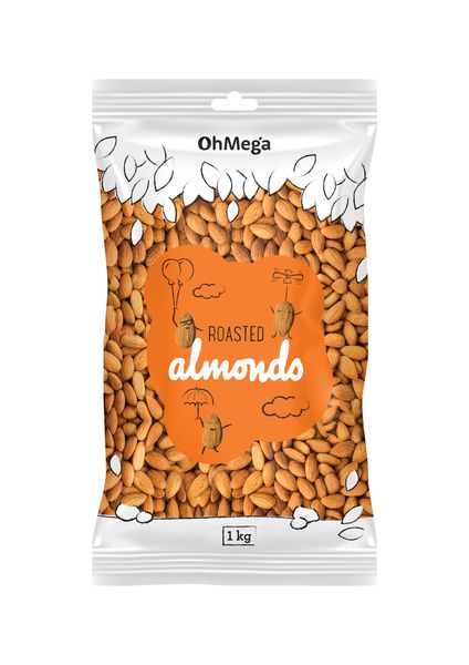 OhMega Almonds Roasted 1kg