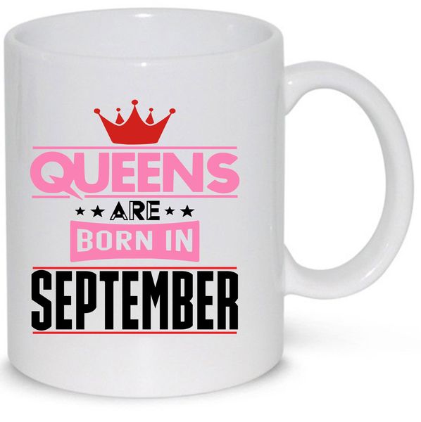 Queens Are Born in September Gift Mug