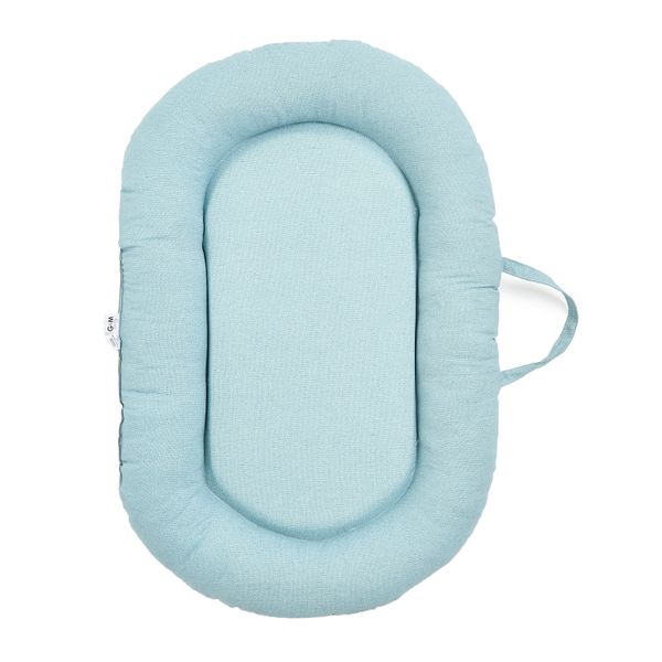 George &amp; Mason Baby - Sleeping Pod - Alison Twill Blue