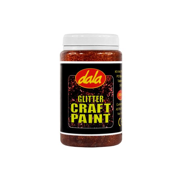Craft Paint Glitter Rust 250ml