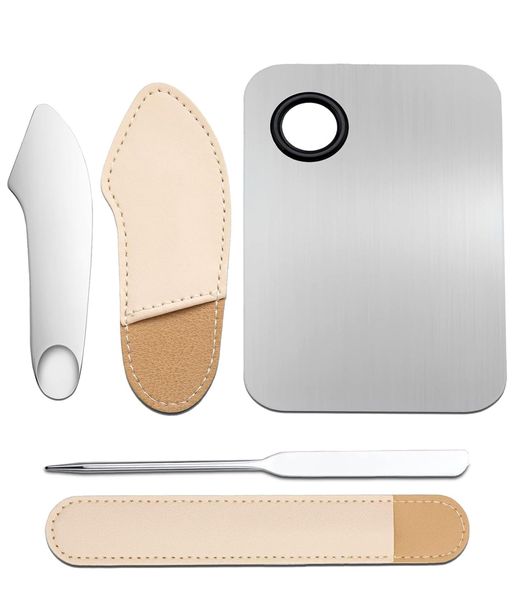 Makeup Spatula Korean Set with Foundation Spatula, Makeup Palette, Scraper