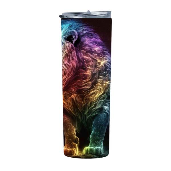 Lion Fantasy Full Body Aura 20 Oz Straight Skinny Tumbler 211