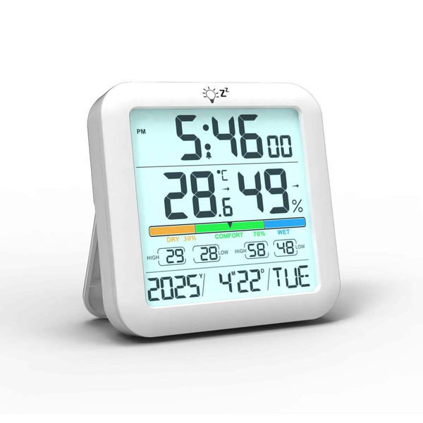 Digital Temperature and Humidity Clock Home Temperature and Humidity Table
