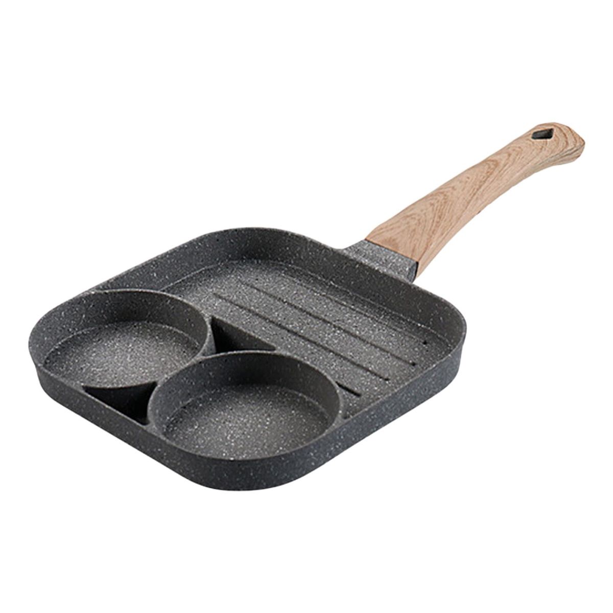 3 Grids NonStick Multifunctional Egg, Pancake, & Burgers Frying Pan Shop Today. Get it
