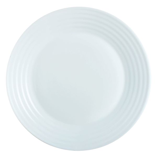 Luminarc Stairo White Tempered Glass Side Plate 6 Pack 19cm