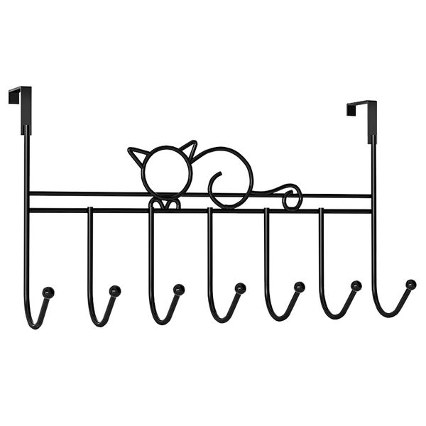 Over The Door Hook Coat Clothes Hat Bag Towel Hanger For Home Kitchen