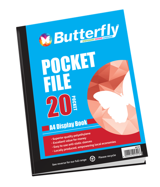 Butterfly Pocket File A4 - 20 Page