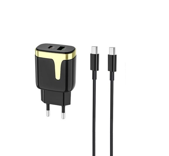 LC TECH PD 3.0 Fast charger 3.0 for Samsung Note S20 S21 S10 S9 S8 Black