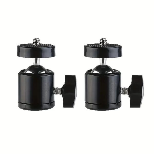 Mini Ball Head Mount Adapter 1/4''Screw for Action Cameras,Tripods &amp; Stands
