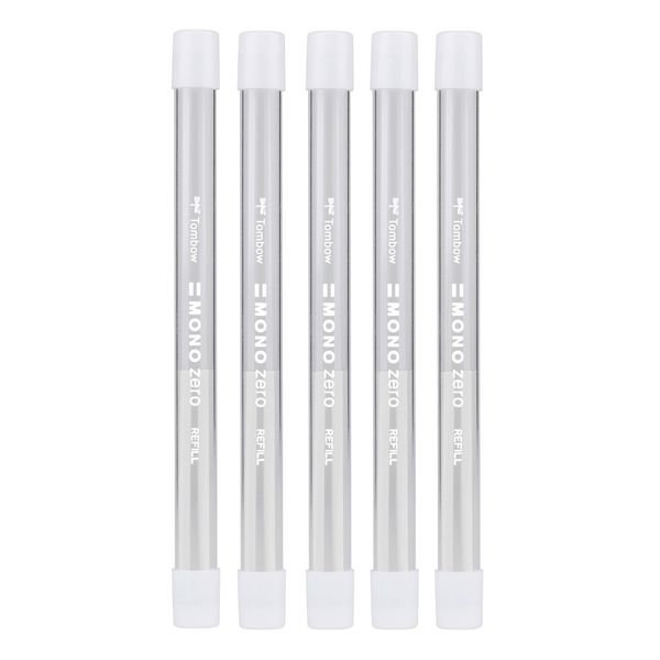 Tombow Mono Zero Precision Eraser Refills - Round Tip (Pack of 10)