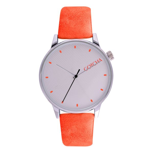 Gotcha Silver &amp; Orange Sunset Watch - Ladies