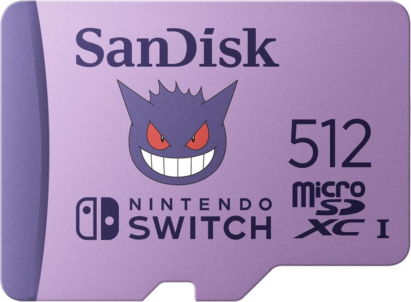 SanDisk microSDXC Card for Nintendo Switch 512GB Pokemon Gengar