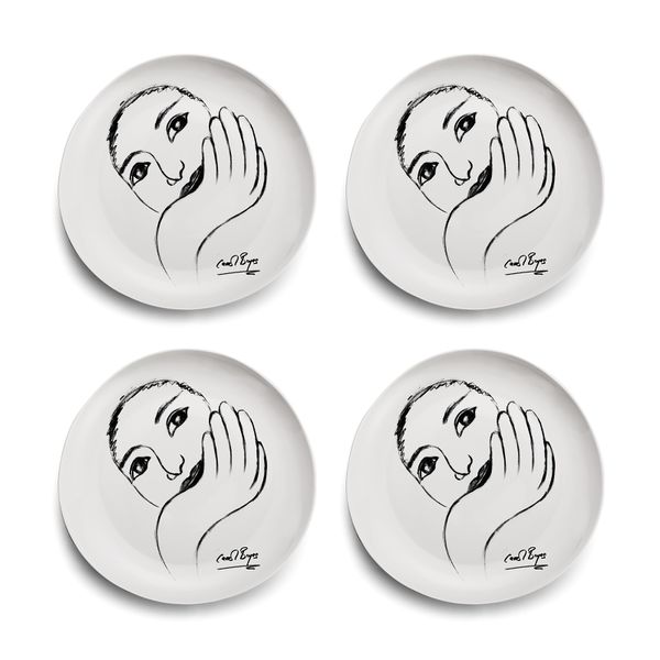 Carrol Boyes Dinner Plate Set of 2- Face Facts