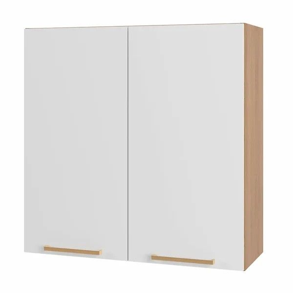 Freeore Kitchen 80cm Wall Unit White-Oak