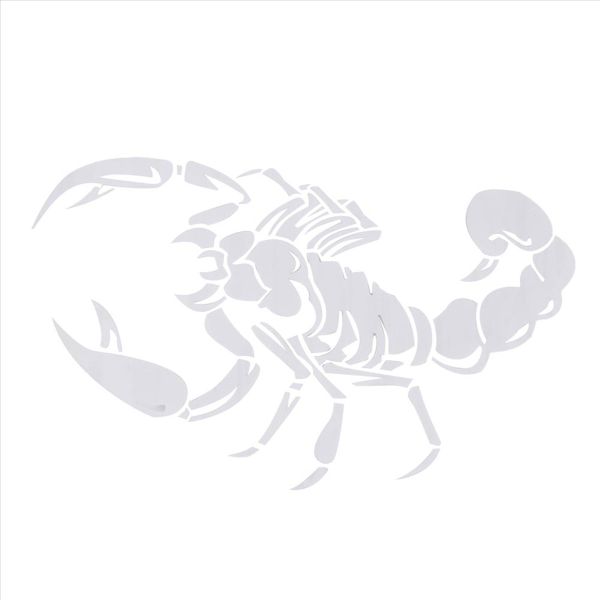 Car Decoration 3D Decal Sticker Vinyl Sticker, White 40cm