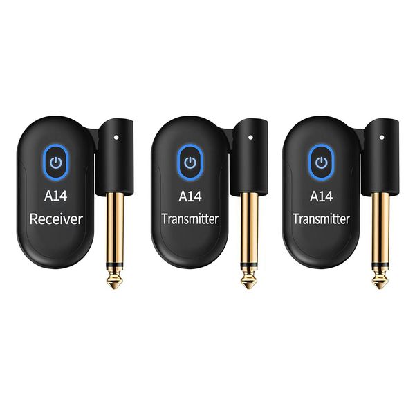 2-to-1 A14 Electric Guitar Wireless Transmitter Wireless Transceiver Wirele
