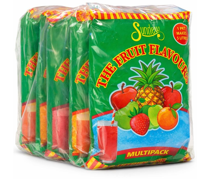 Sundew Fruit Flavour Juice Powder Mixed Pack - 5 X 500g