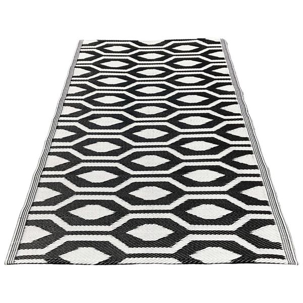 Indoor / Outdoor Runner Rug - HexaLoom Design - 200 x120 cm