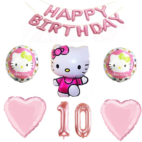 Hello Kitty Balloon Set 10 Year