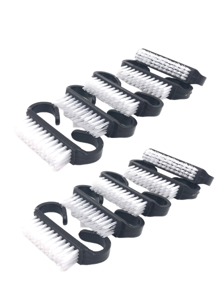 Pack of 10 Pedicure Brushes Nail Brushes, Hand Scrubbing Brushes