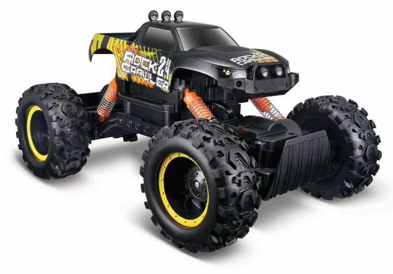 Maisto R/C Rock Crawler 2.4GHz - Black/Yellow - 31cm Long