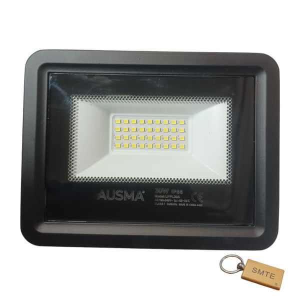 30W Floodlight for Bright and Energy-Efficient Lighting-sk-d1+Smte Keyring