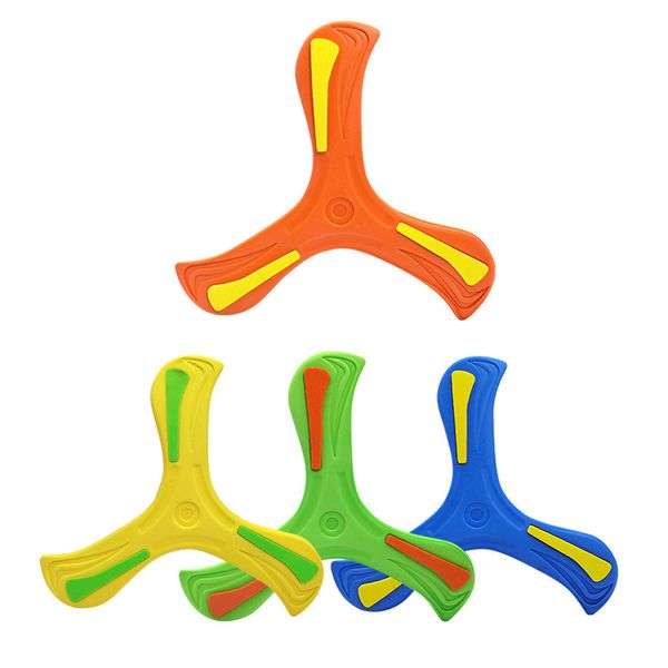4 Piece EVA Children's Hand Throwing Three Leaf Boomerang Interactive Toy