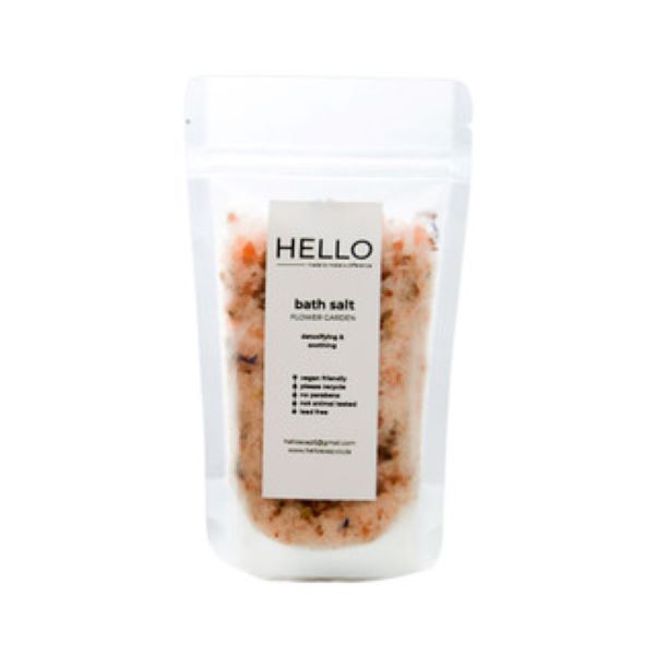 250g Organic Bath Salt Natural, Vegan Spa Relaxing Soak - Flower Garden