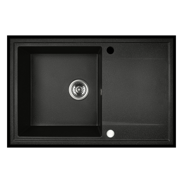 LAVEO HUNTER Single Bowl with Drainer - Black