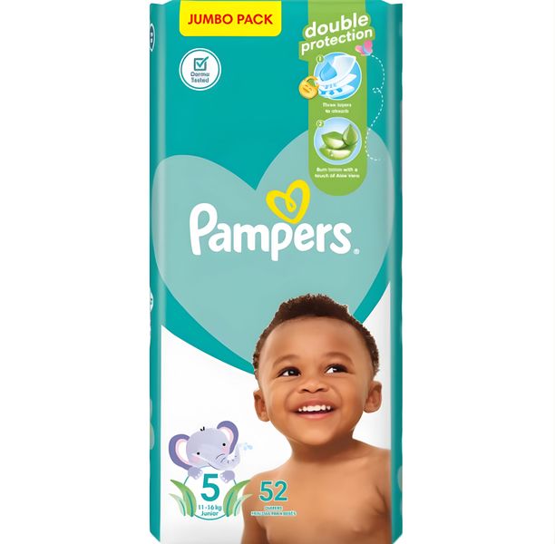 Pampers No. 5 Double Protection Diapers (52 Pack) - Extra Dry Comfort