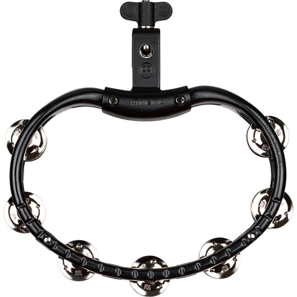 Meinl TMT2BK Mountable Tambourine Steel Jingles - Black