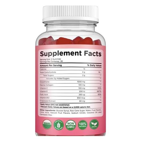 Pink Aura Glutathione Skin Brightening Gummies with Collagen 1000mg | Shop  Today. Get it Tomorrow!