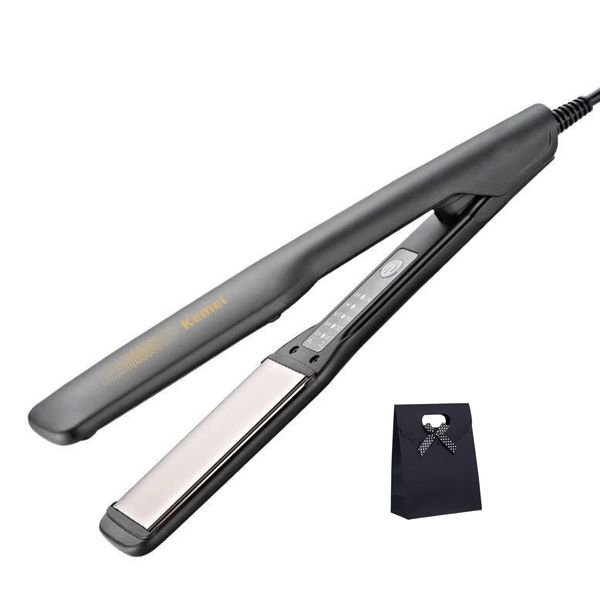 Kemei - 230 C Max Professional Hair Straightener &amp; Gift Bag