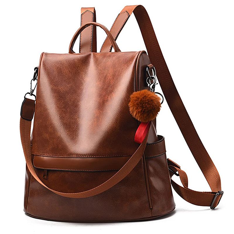 Women'S Backpack Pu Leather Anti-Theft Shoulder Bag Fashion Bags | Shop ...