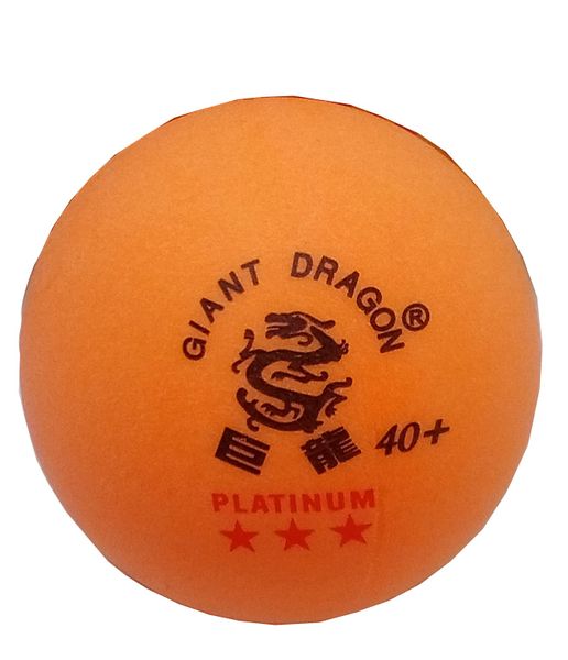Fury Giant Dragon Table Tennis Balls Set of 6 - White