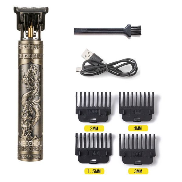 NEOZHOU Electric Hair Clipper USB Rechargeable Trimmer Men Beard Shaver