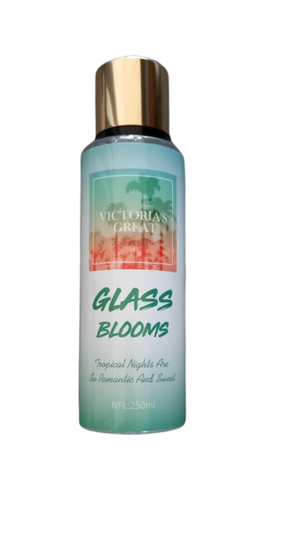 Victoria's Glass Blooms Body Mist.