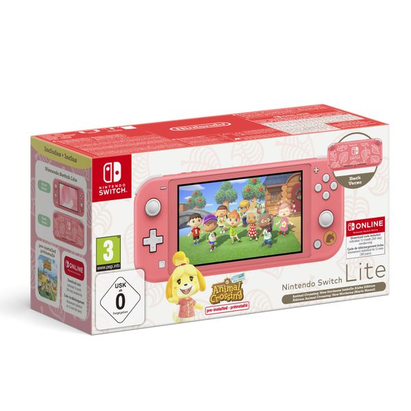 Nintendo Switch Lite Animal Crossing: New Horizons Isabelle Aloha Edition