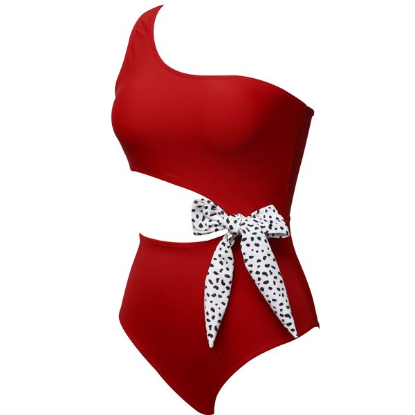 Iconix Red Bow One-Piece Swimwear