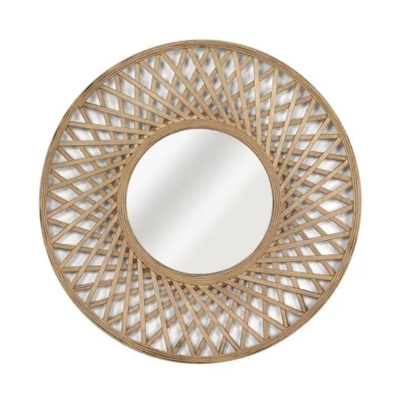 Bamboo Rosace Mirror 60cm