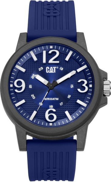 CAT Watches Men Blue, Black Rubber Analogue LF11126632