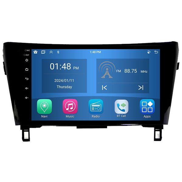 4G+64G Car Radio CarPlay GPS with X-Trail Xtrail 2013 - 2022 Qashqai 2 J11