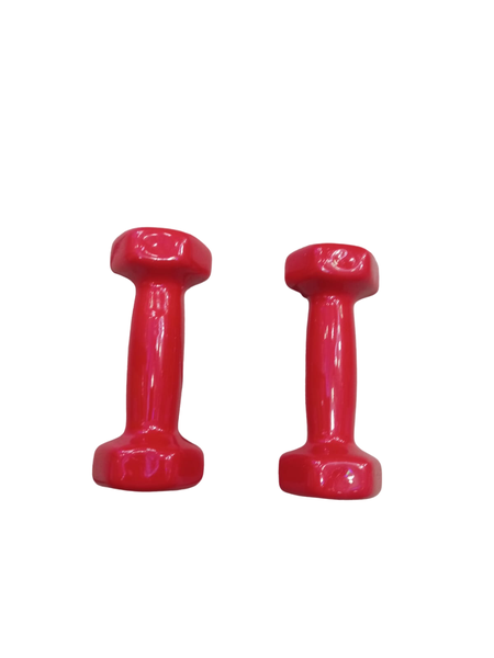 2 Red Workout Dumbells- 1kgs