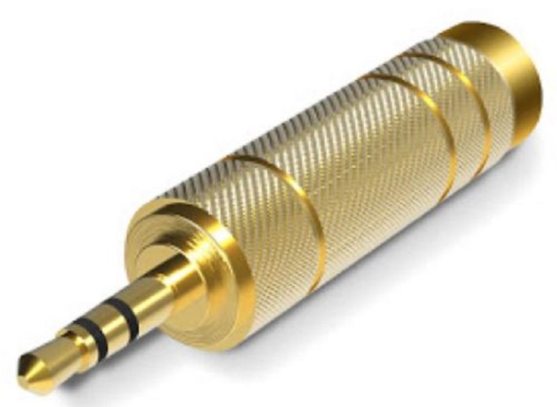Gold Headphone Adaptor
