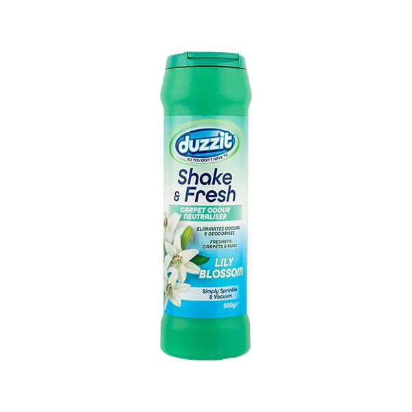 Duzzit Shake &amp; Fresh Carpet Odour Neutraliser Lily Blossom 500g